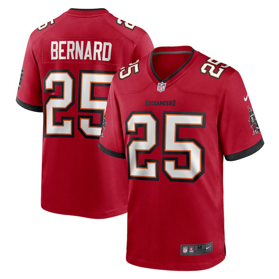 Men Tampa Bay Buccaneers #25 Giovani Bernard Nike Red Game NFL Jersey->tampa bay buccaneers->NFL Jersey